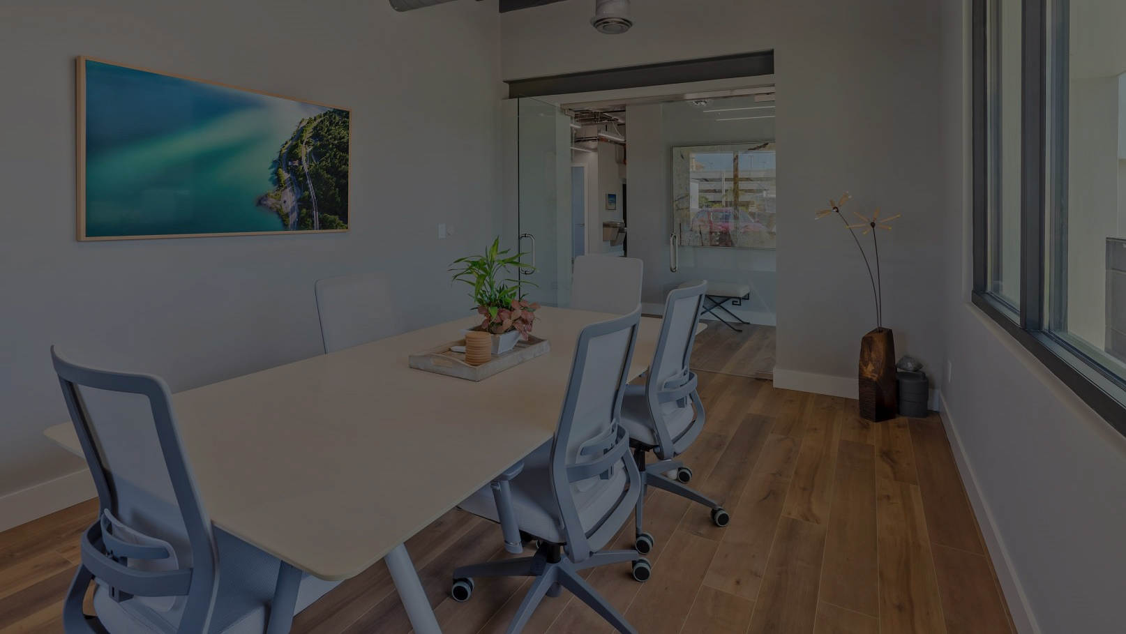 Stylish office seating area